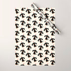 Dachshund Love | Cute Longhaired Black and Tan Wiener Dog Wrapping Paper Gallery Image 1