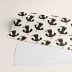 Dachshund Love | Cute Longhaired Black and Tan Wiener Dog Wrapping Paper Gallery Image 2