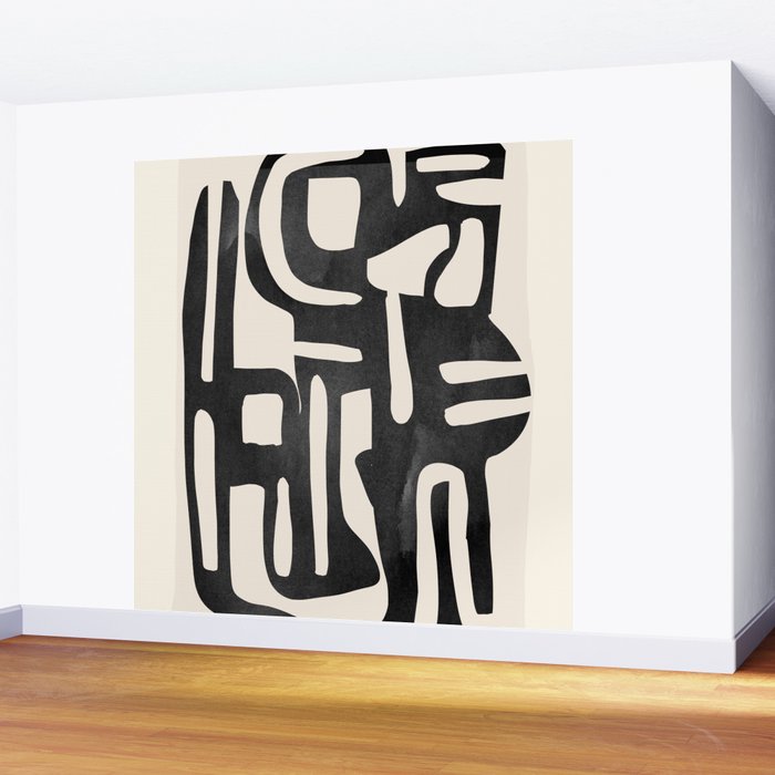 Modern Abstract Shapes 34 Wall Mural Gallery Image 2