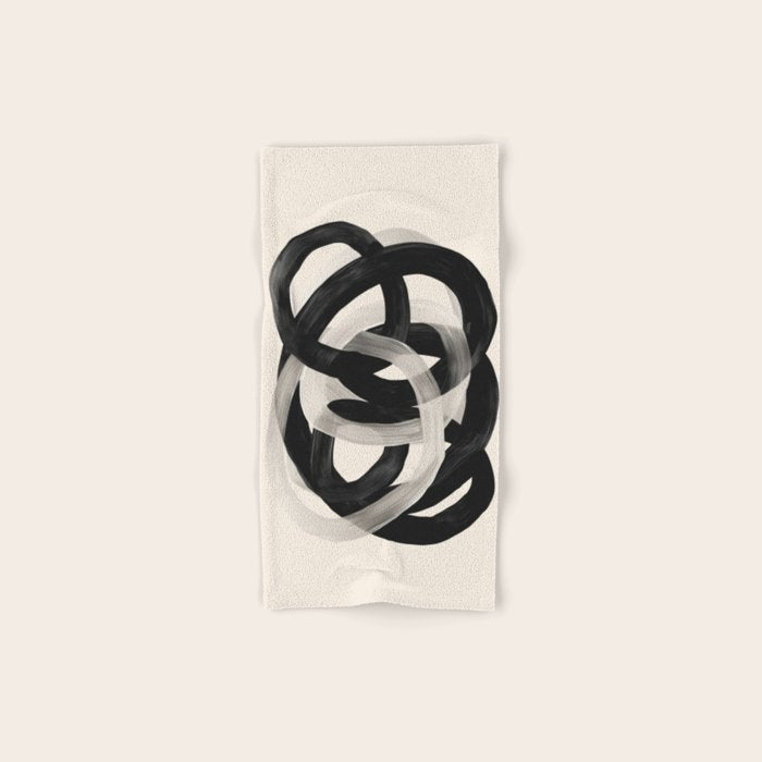 Interwoven Lines Abstract Art 2 Bath Towel Gallery Image 1