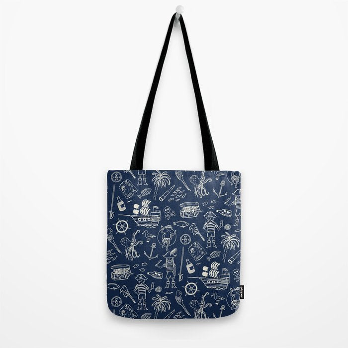 Pirate Play - Blue Tote Bag Gallery Image 2