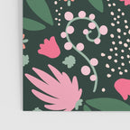 Flowers pattern in pink and green Poster Gallery Image 3