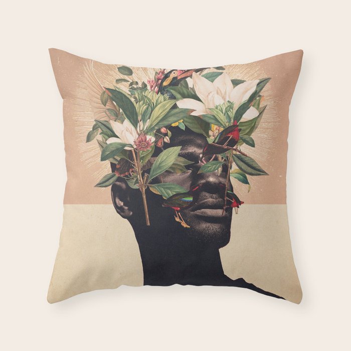 Birds are my Real Origin Throw Pillow Gallery Image 1