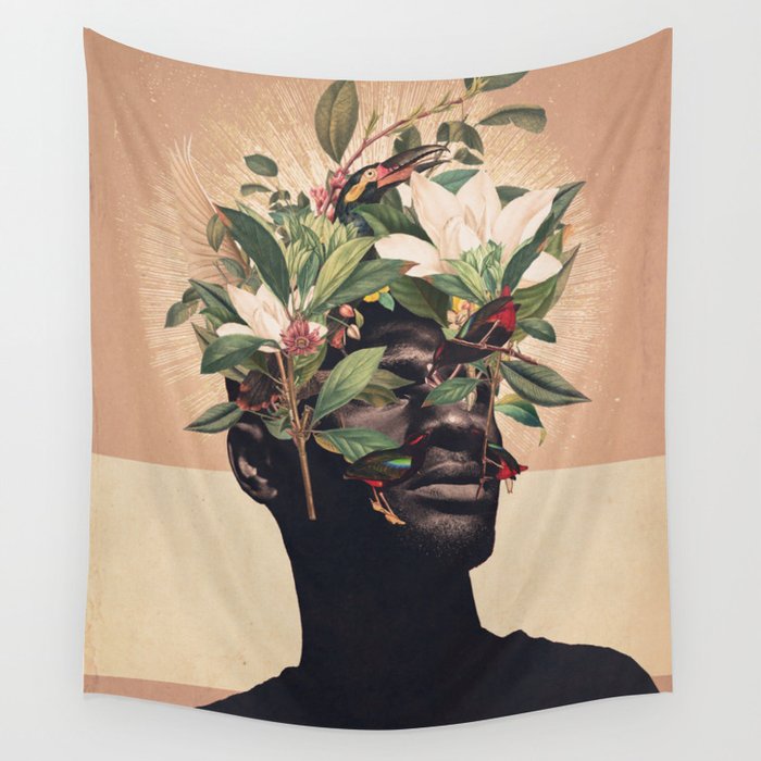 Birds are my Real Origin Wall Tapestry Gallery Image 4