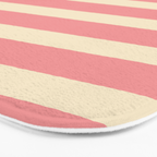 Simple Stripes Pattern - Pink  Bath Mat Gallery Image 3