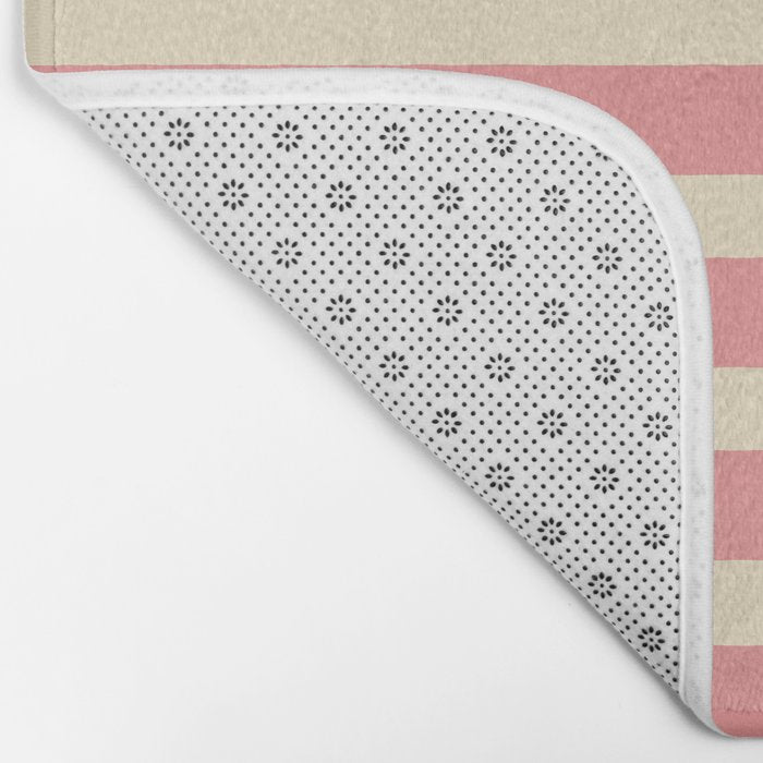 Simple Stripes Pattern - Pink  Bath Mat Gallery Image 2