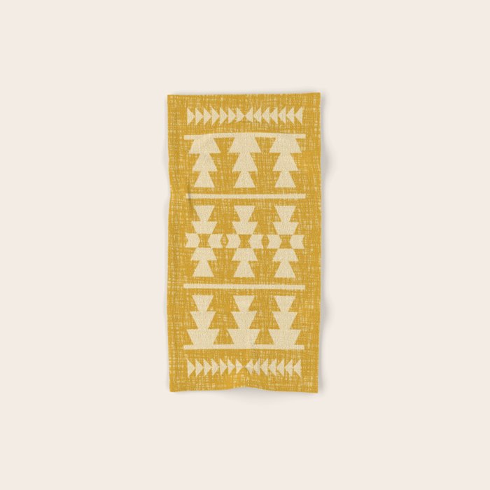 Southwestern Pattern 136 Yellow Bath Towel Gallery Image 1