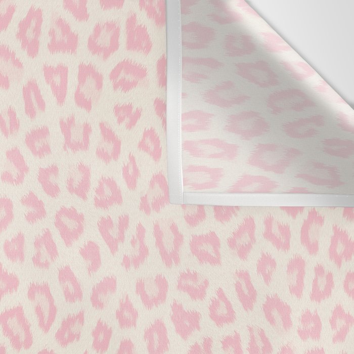 Modern ivory blush pink girly cheetah animal print pattern Wall Tapestry Gallery Image 3