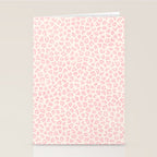 Modern ivory blush pink girly cheetah animal print pattern Stationery Card Gallery Image 2