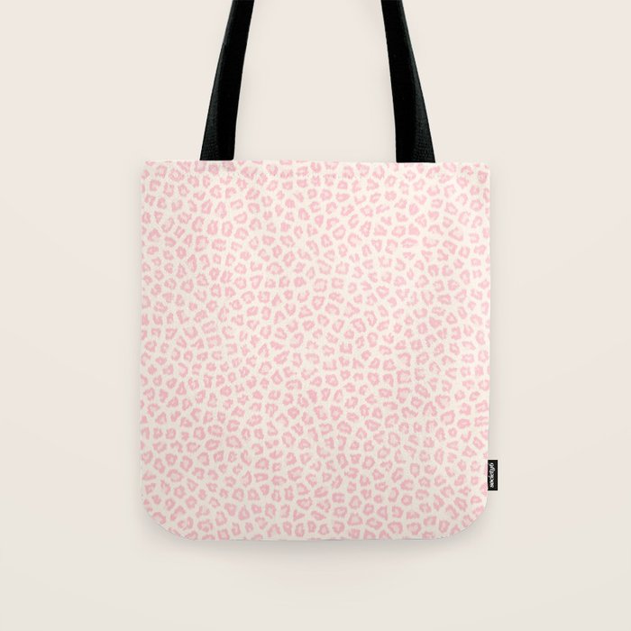 Modern ivory blush pink girly cheetah animal print pattern Tote Bag Gallery Image 1