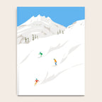 Snowy Mountain Skiers Notebook Gallery Image 4