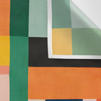 MidCentury Modern Colorful Geometric Artwork Wall Tapestry Gallery Image 3