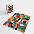 MidCentury Modern Colorful Geometric Artwork Jigsaw Puzzle Gallery Image 2