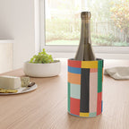 MidCentury Modern Colorful Geometric Artwork Wine Chiller Gallery Image 4