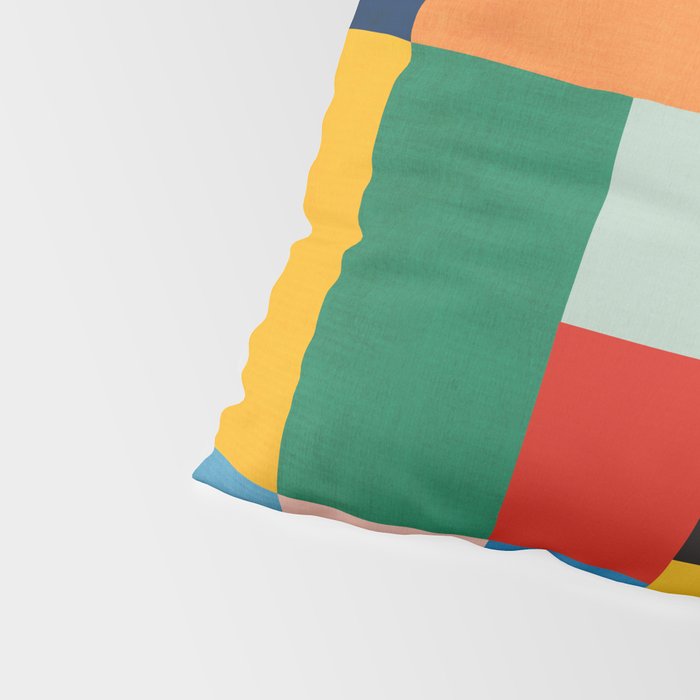 MidCentury Modern Colorful Geometric Artwork Pillow Sham Gallery Image 4