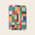 MidCentury Modern Colorful Geometric Artwork Bath Mat Gallery Image 1