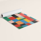 MidCentury Modern Colorful Geometric Artwork Yoga Mat Gallery Image 2