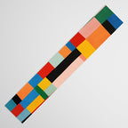 MidCentury Modern Colorful Geometric Artwork Table Runner Gallery Image 3