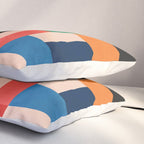MidCentury Modern Colorful Geometric Artwork Pillow Sham Gallery Image 3
