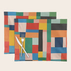 MidCentury Modern Colorful Geometric Artwork Placemat Gallery Image 1