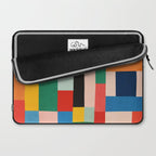 MidCentury Modern Colorful Geometric Artwork Laptop Sleeve Gallery Image 2