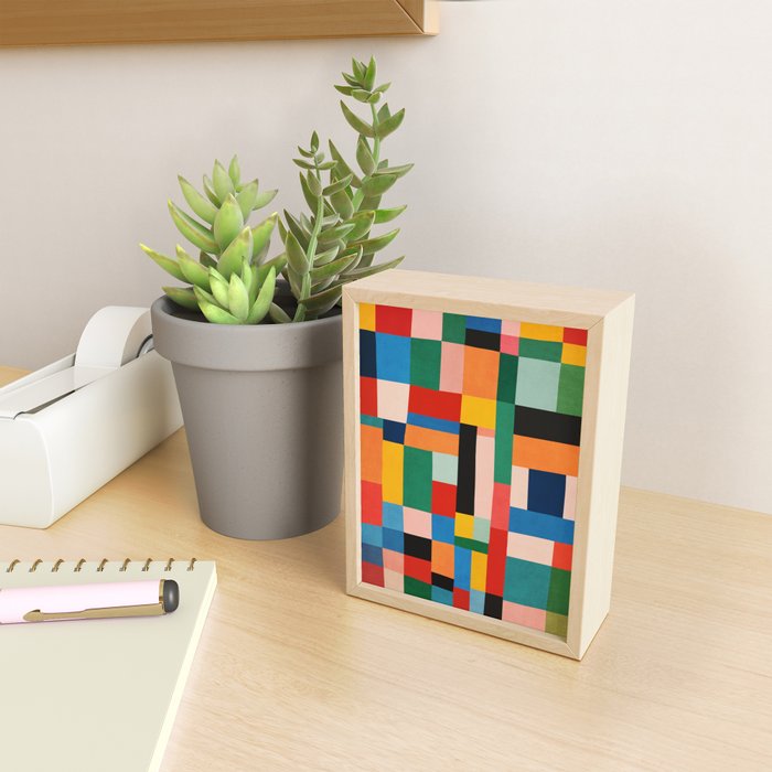 MidCentury Modern Colorful Geometric Artwork Mini Art Print Gallery Image 2