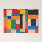 MidCentury Modern Colorful Geometric Artwork Welcome Mat Gallery Image 1
