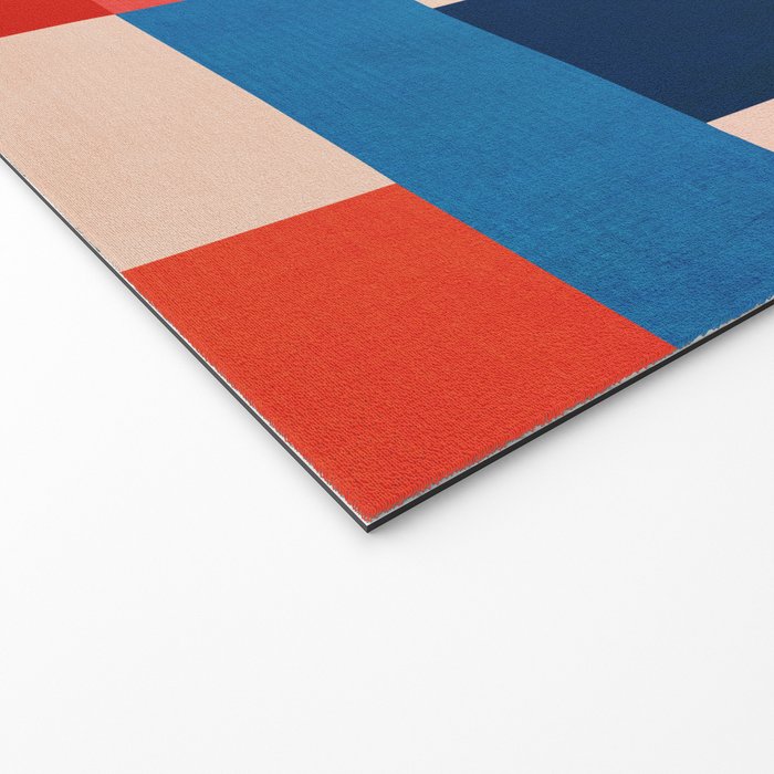 MidCentury Modern Colorful Geometric Artwork Welcome Mat Gallery Image 2