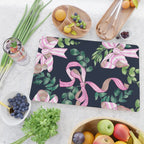 Whimsical Cheerful Bows Plants Cutting Board Gallery Image 2