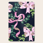 Whimsical Cheerful Bows Plants Cutting Board Gallery Image 1