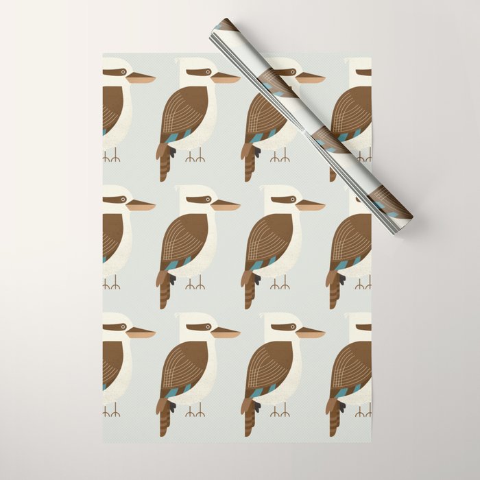 Whimsy Laughing Kookaburra Wrapping Paper Gallery Image 1
