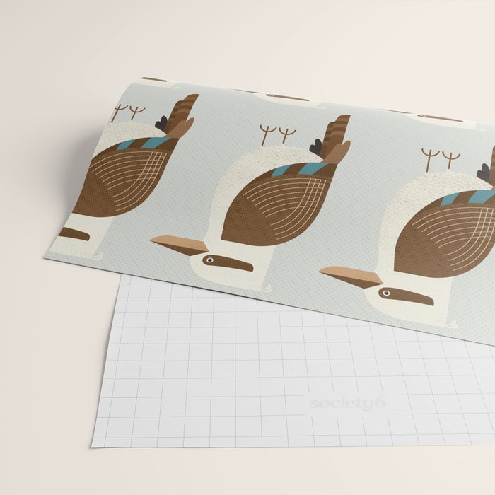 Whimsy Laughing Kookaburra Wrapping Paper Gallery Image 2