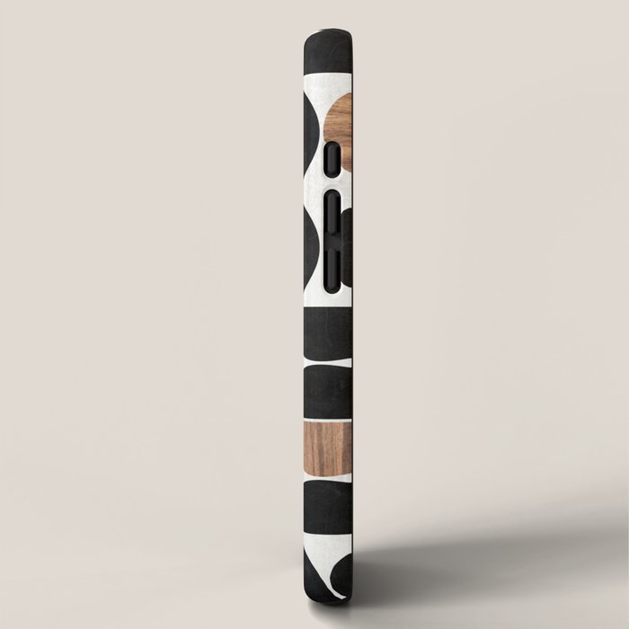 Mid-Century Modern Pattern No.1 - Concrete and Wood iPhone Case Gallery Image 2