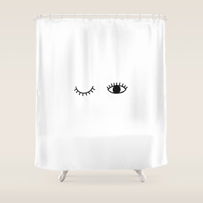 Eye wink Shower Curtain Gallery Image 1