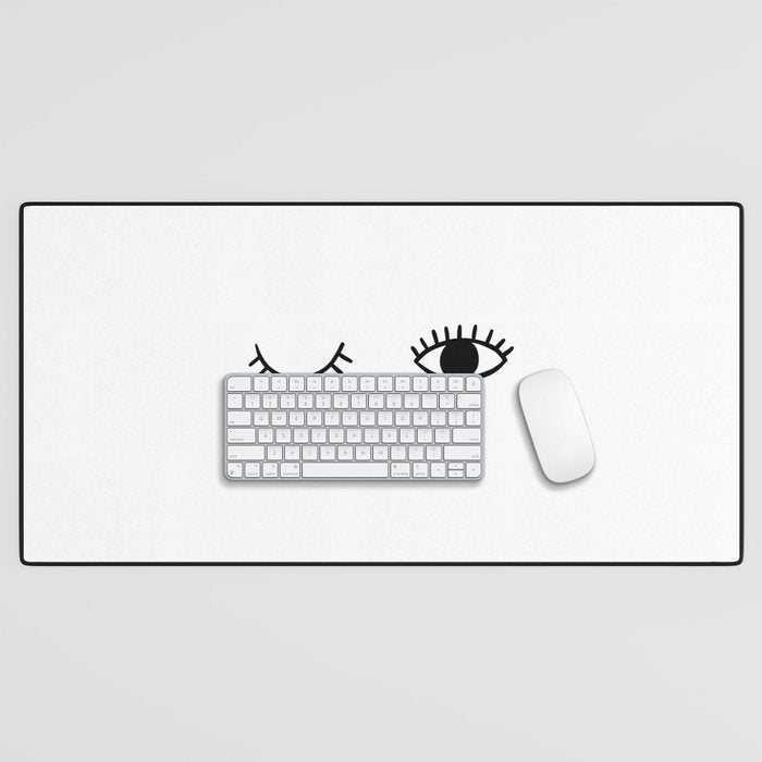 Eye wink Desk Mat Gallery Image 1