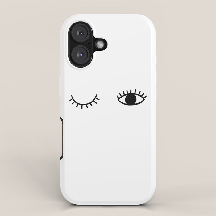 Eye wink iPhone Case Gallery Image 1