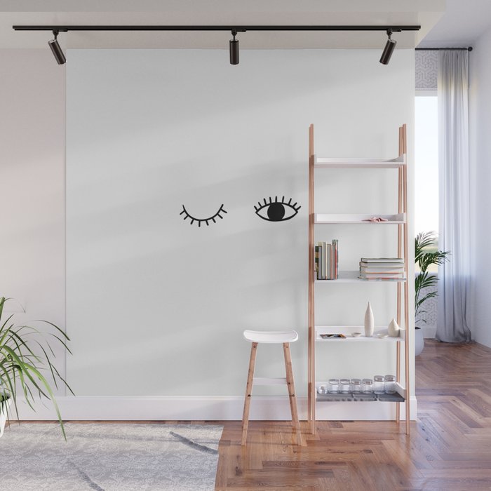 Eye wink Wall Mural Gallery Image 1