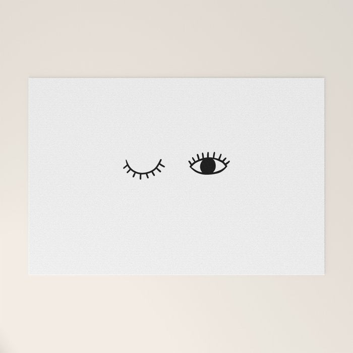 Eye wink Welcome Mat Gallery Image 1