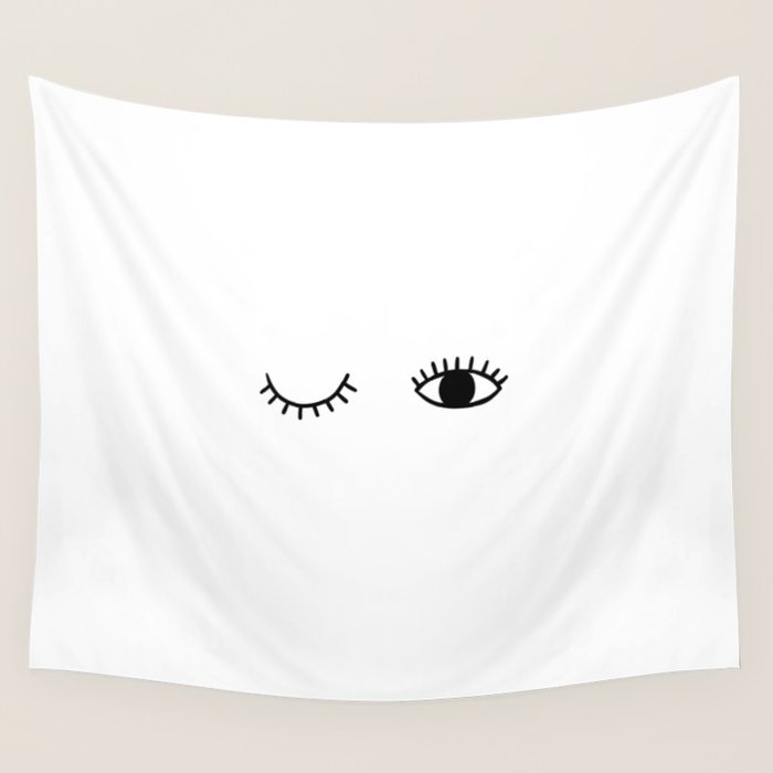 Eye wink Wall Tapestry Gallery Image 4