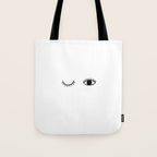 Eye wink Tote Bag Gallery Image 1