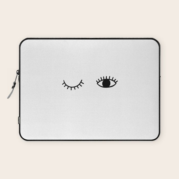 Eye wink Laptop Sleeve Gallery Image 1