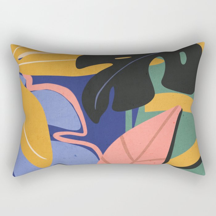 Jungle Abstract 7 Rectangular Pillow Gallery Image 1