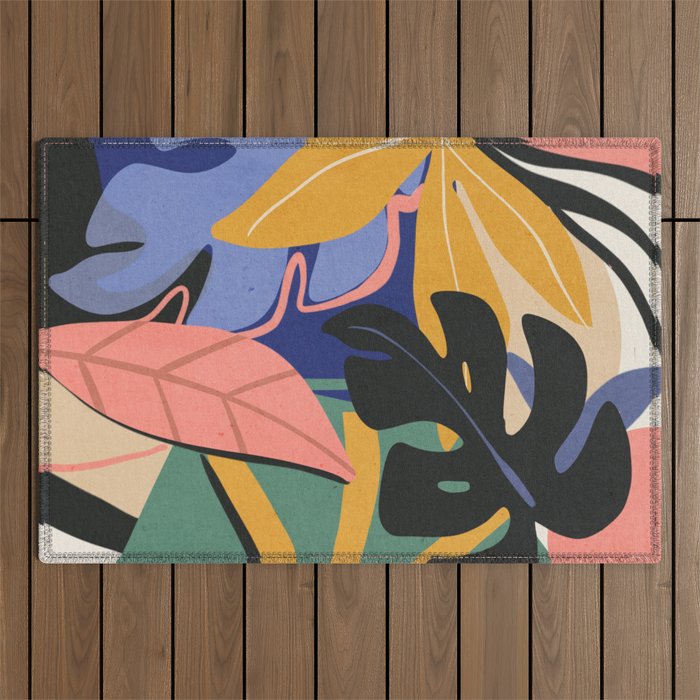 Jungle Abstract 7 Outdoor Rug Gallery Image 1