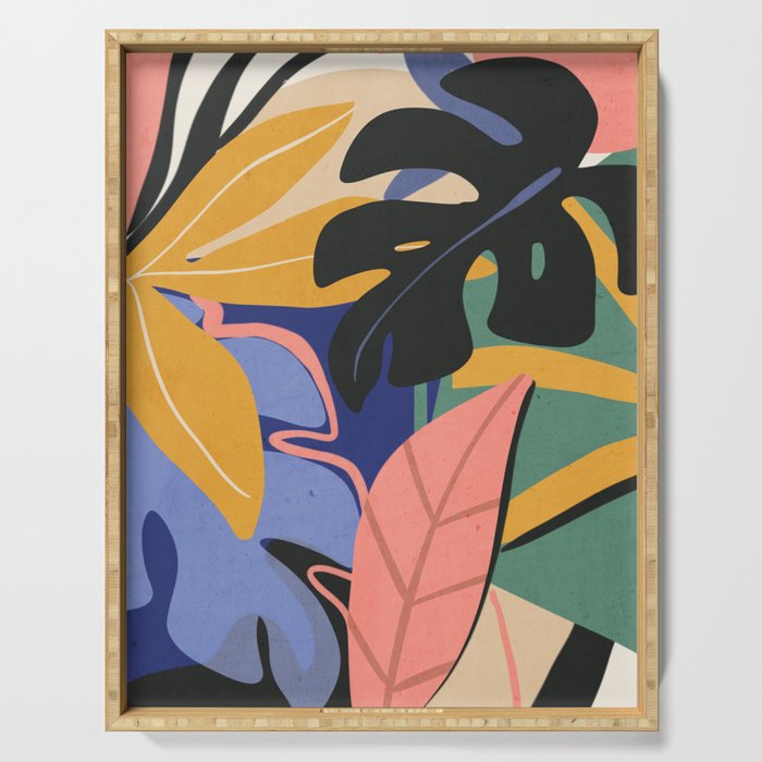 Jungle Abstract 7 Serving Tray Gallery Image 1