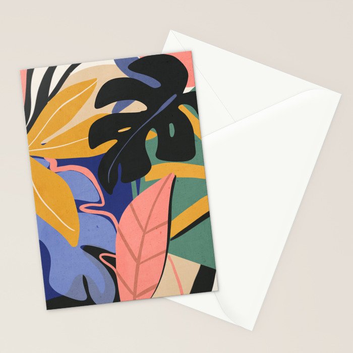 Jungle Abstract 7 Stationery Card Gallery Image 2