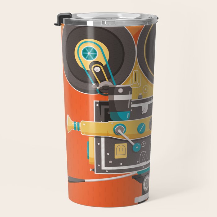 Cine Orange Lens Travel Mug Gallery Image 3