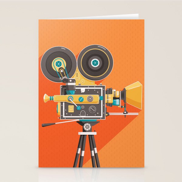 Cine Orange Lens Stationery Card Gallery Image 2