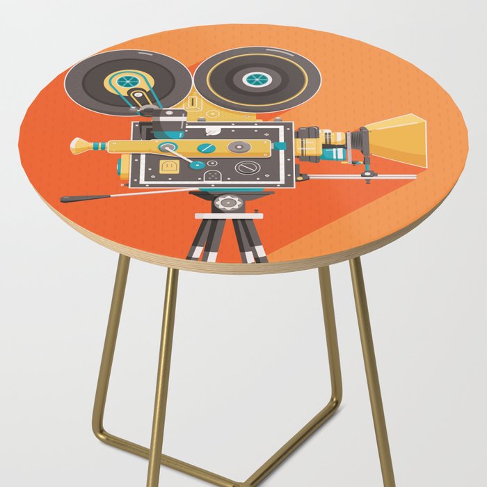 Cine Orange Lens Side Table Gallery Image 2
