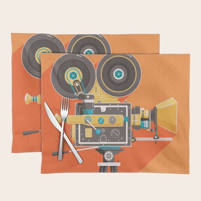 Cine Orange Lens Placemat Gallery Image 1