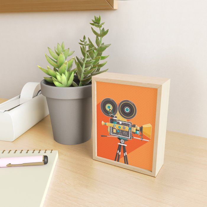 Cine Orange Lens Mini Art Print Gallery Image 2